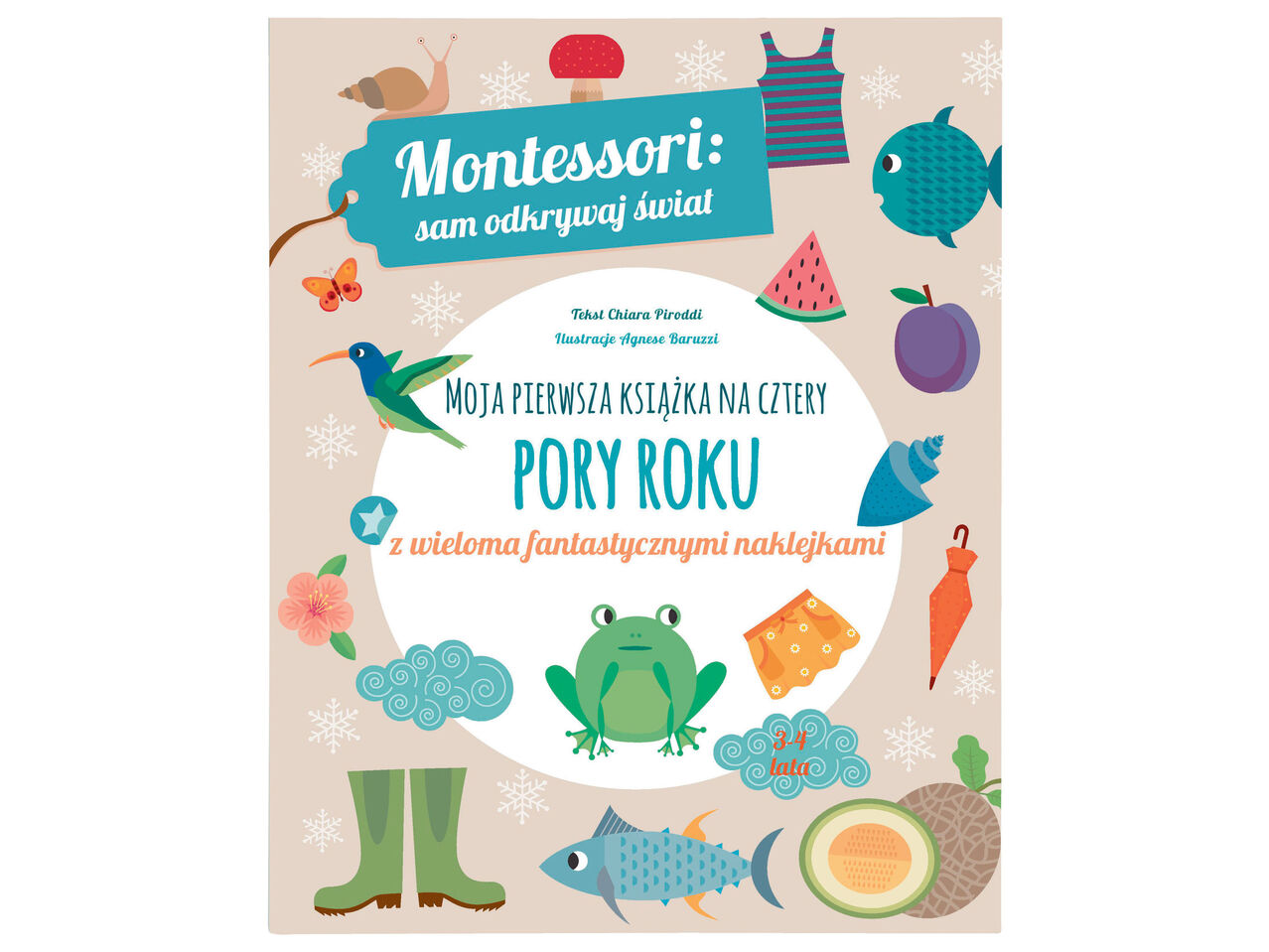 Zeszyt ćwiczeń Montessori z naklejkami , cena 14,99 PLN
