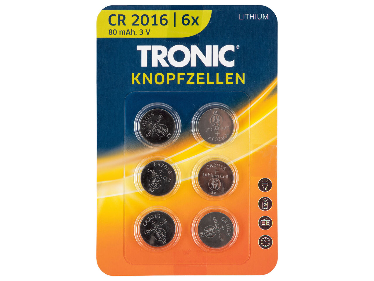 TRONIC , cena 9,99 PLN
TRONIC® Zestaw baterii guzikowych, 6 szt.
-
pasują ...