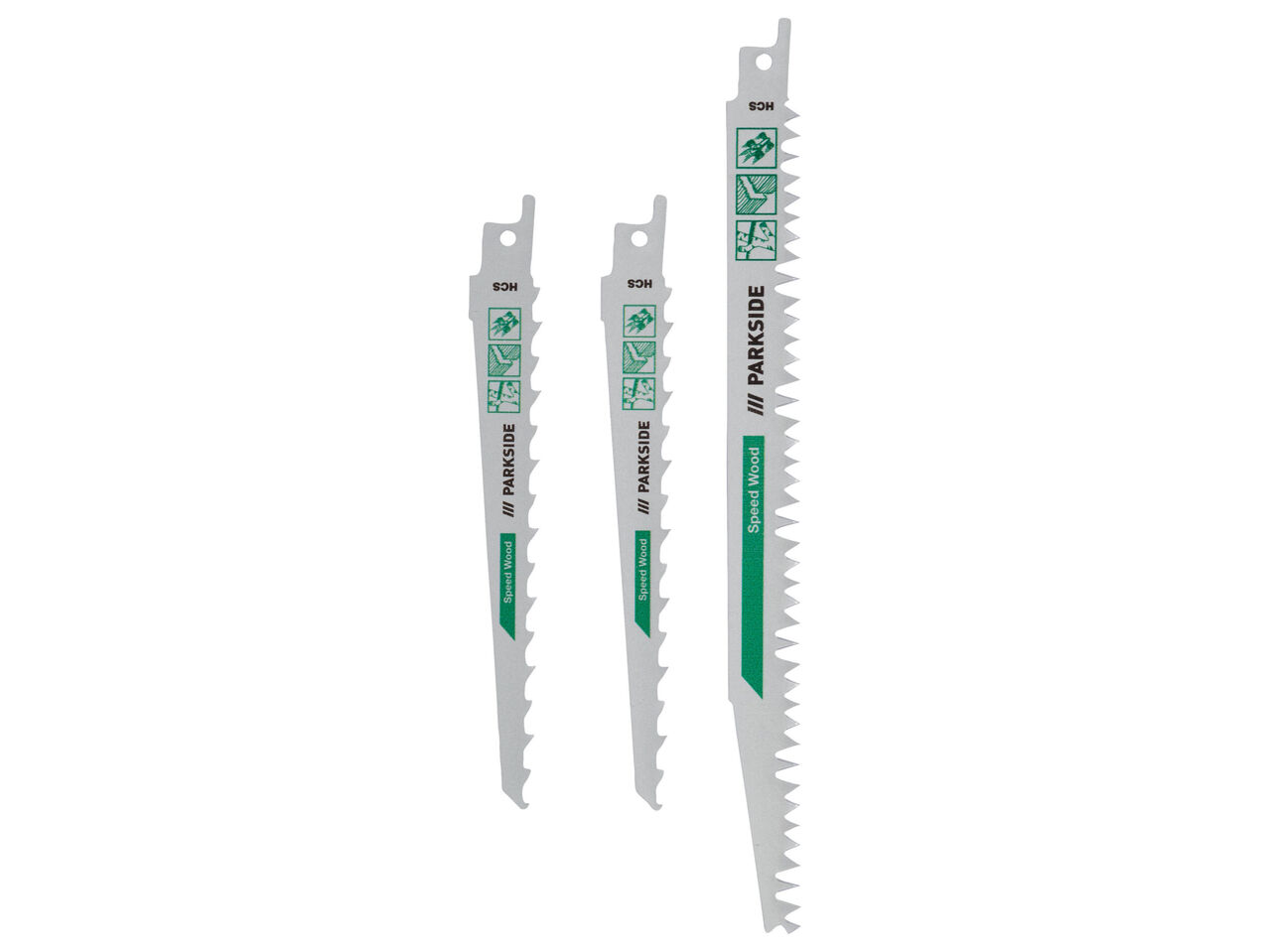 PARKSIDE® Zestaw 3 brzeszczotów do piły szablastej , cena 21,99 PLN