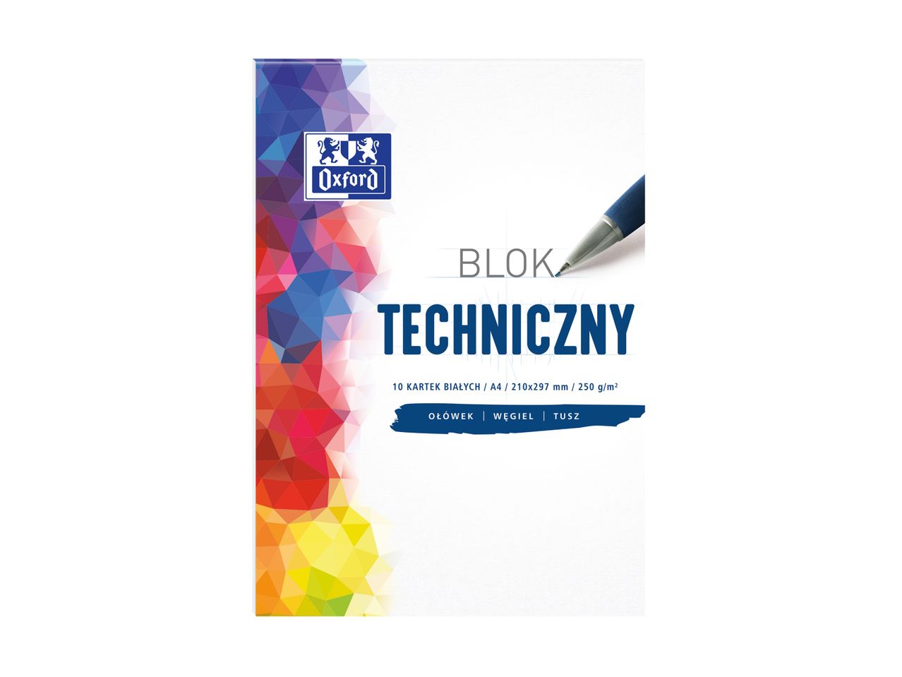 Oxford Blok techniczny A4, 10 kartek , cena 4,99 PLN
Oxford Blok techniczny A4, ...