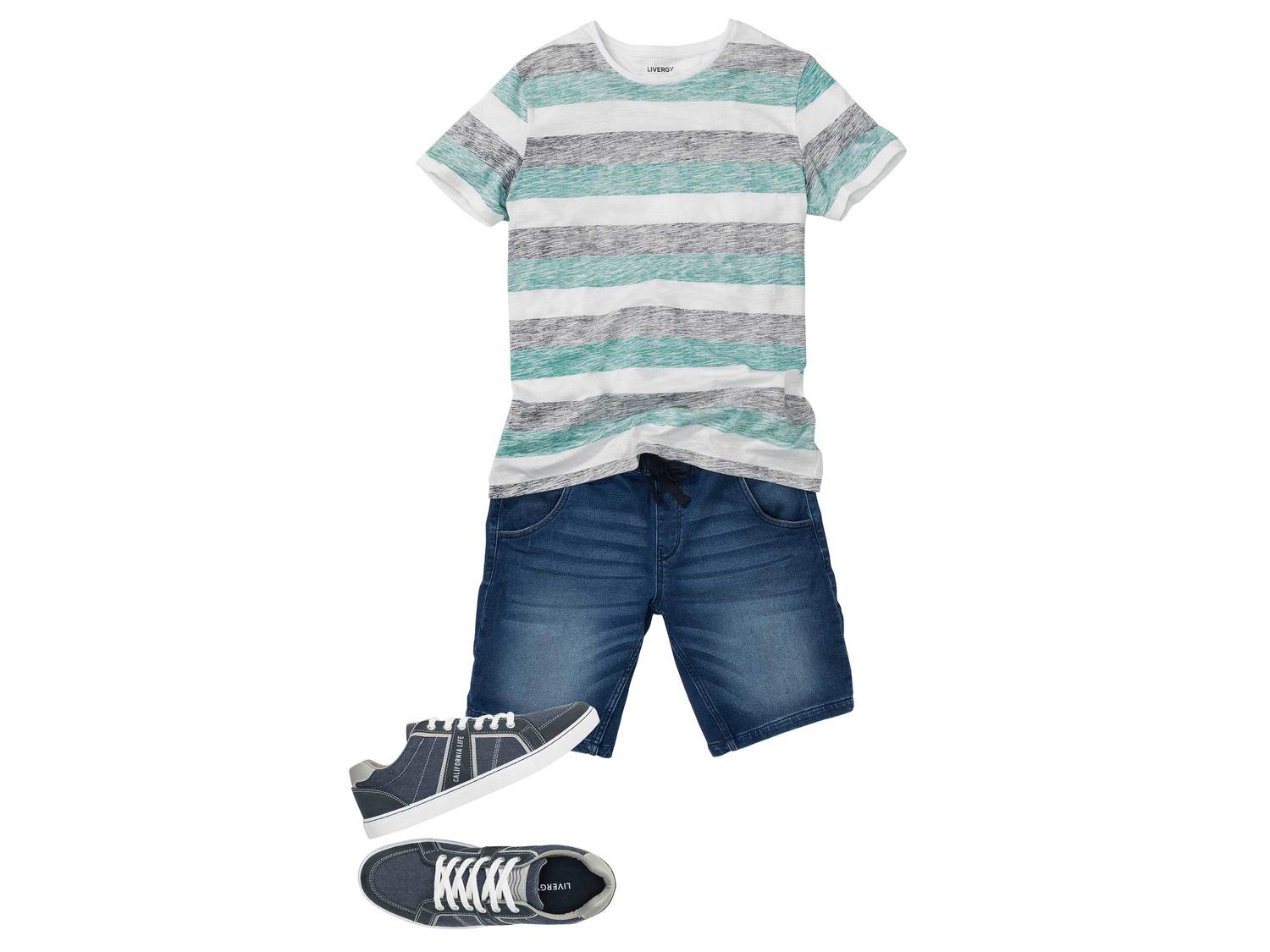 Bermudy jeansowe Livergy, cena 34,99 PLN
- rozmiary: 48-58
- Oeko-Tex Standard ...