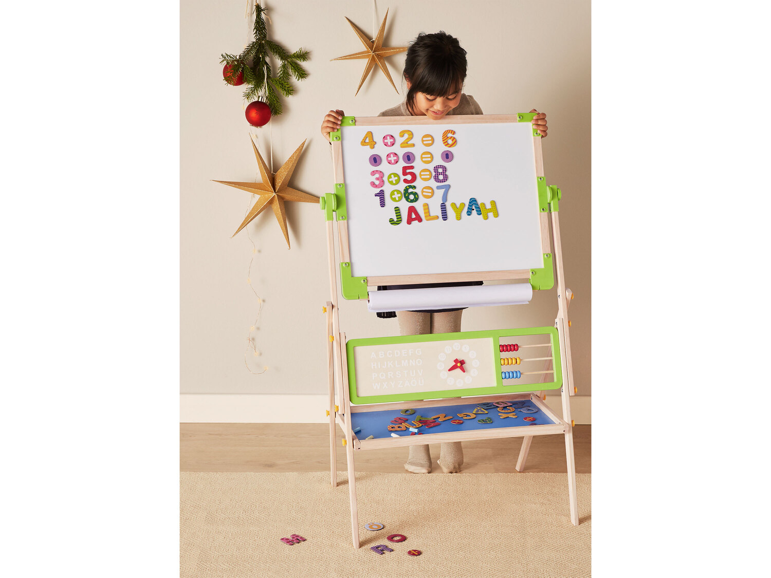 Dwustronna tablica edukacyjna Playtive Junior, cena 79,90 PLN
- strona kredowa ...