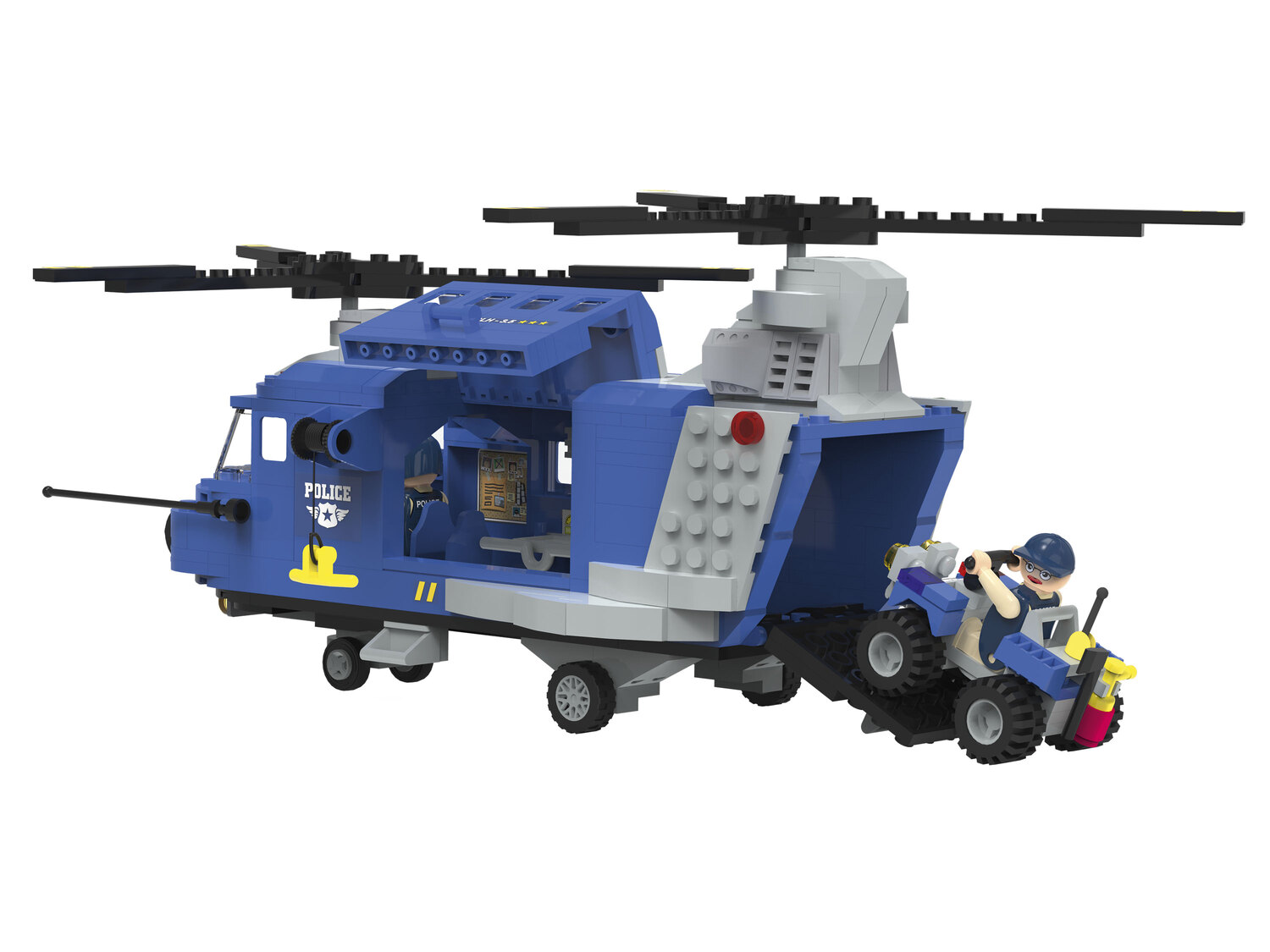 Zestaw klocków Playtive, cena 34,99 PLN
helikopter
- 390 części
Opis
- ...