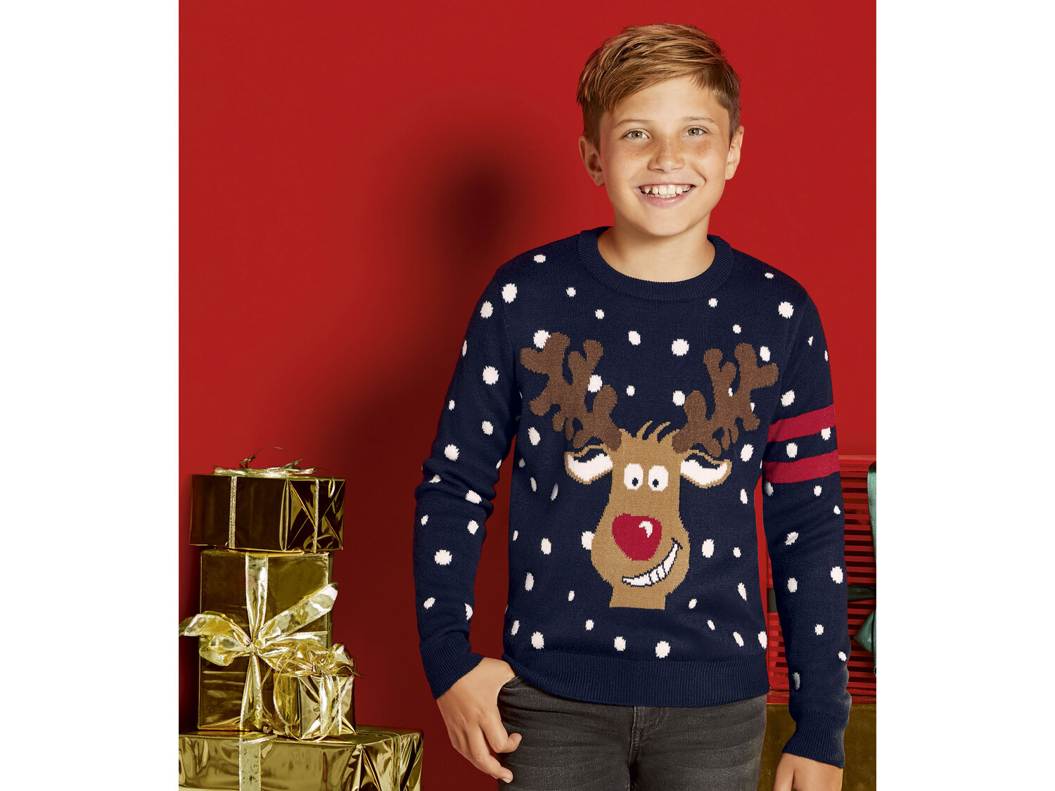 Sweter młodzieżowy z motywem świątecznym Pepperts, cena 27,99 PLN
- rozmiary: ...