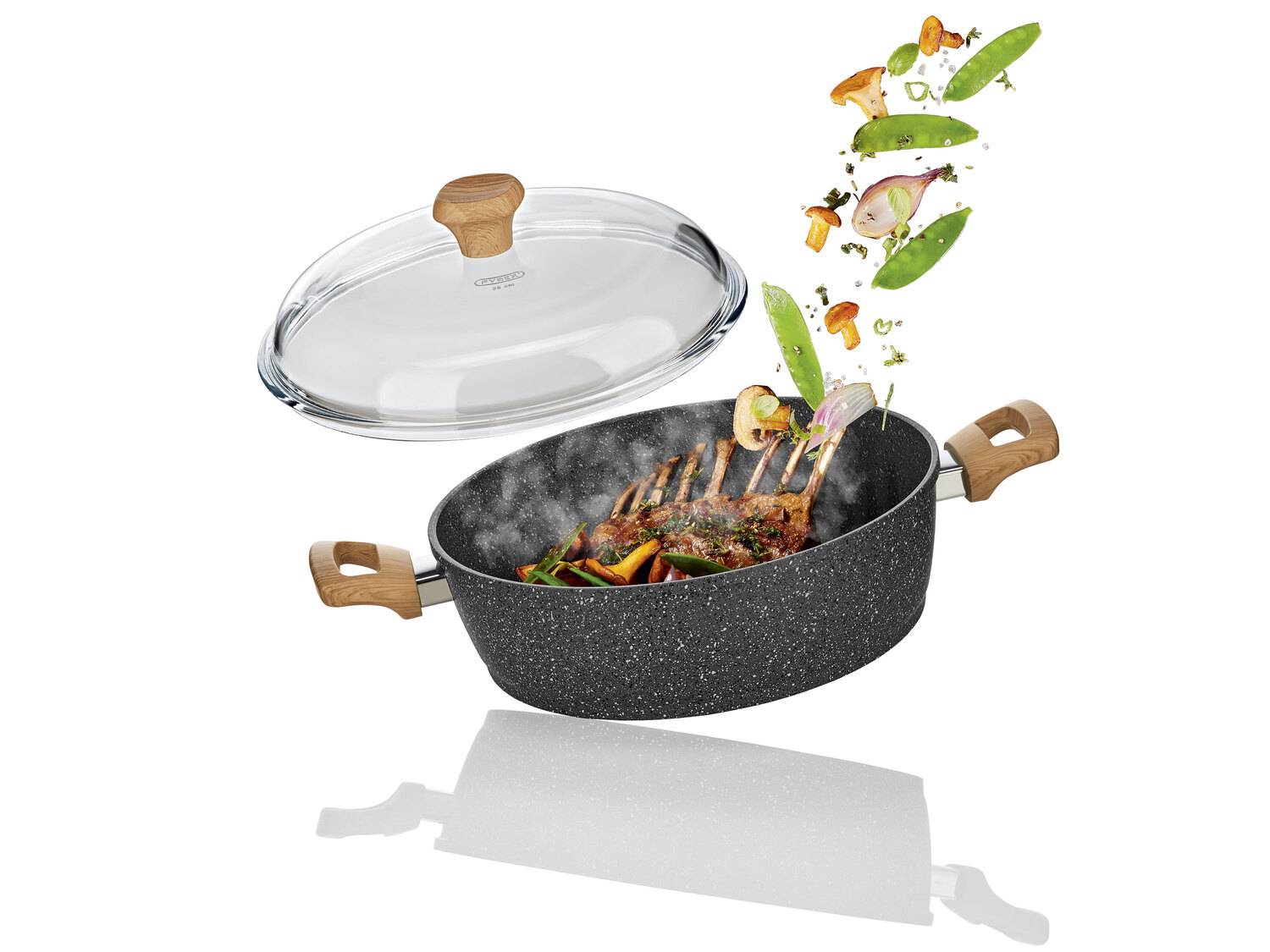 Patelnia do serwowania z odlewu aluminiowego Silverscrest Kitchen Tools, cena 89,90 ...