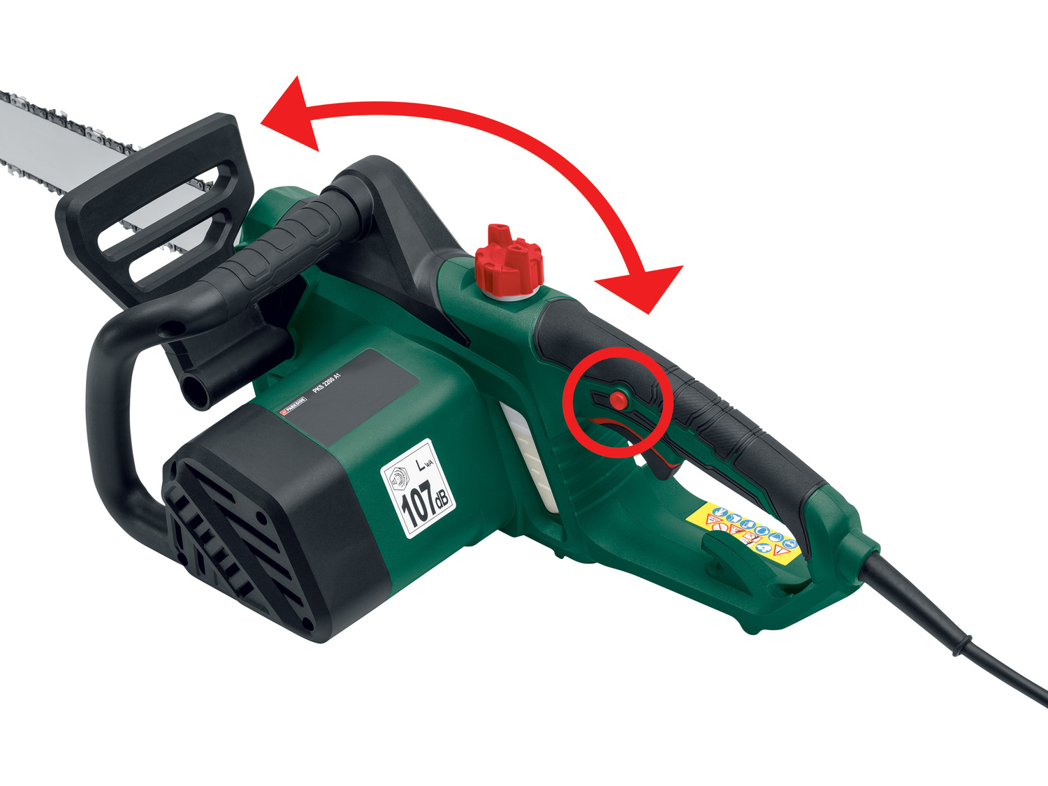 Elektryczna piła łańcuchowa 2200 W Parkside, cena 249,00 PLN
- dł. cięcia: ...