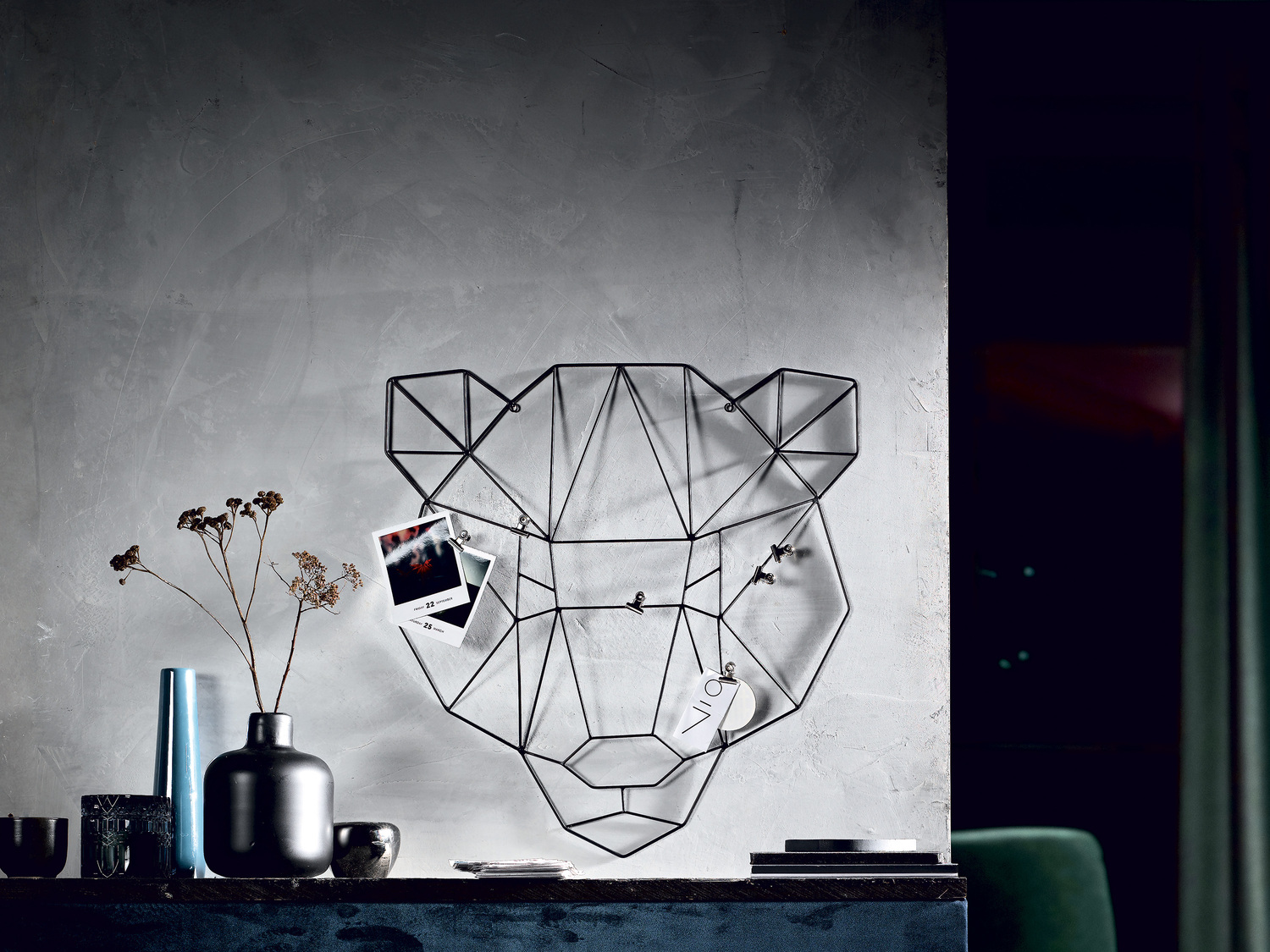 Metalowy organizer na notatki Melinera, cena 24,99 PLN 
- 53 x 51 x 4 cm (wys. x ...
