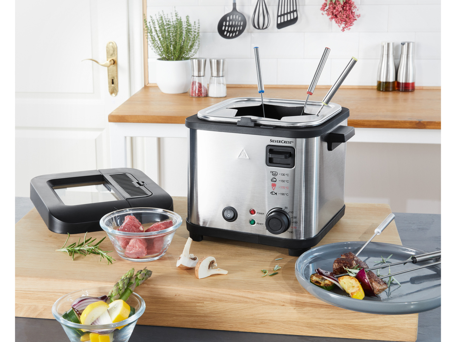 Frytkownica 850 W, 2 w 1 Silverscrest Kitchen Tools, cena 109,00 PLN
- z funkcją ...