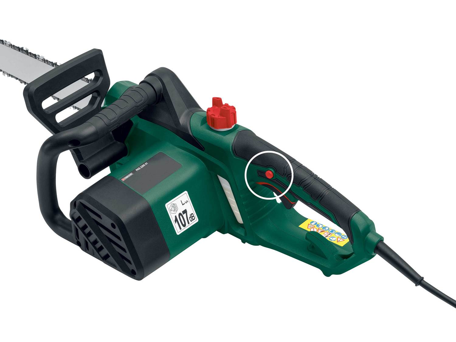 Elektryczna piła łańcuchowa 2200 W Parkside, cena 259,00 PLN
- cichy, niskowibracyjny ...