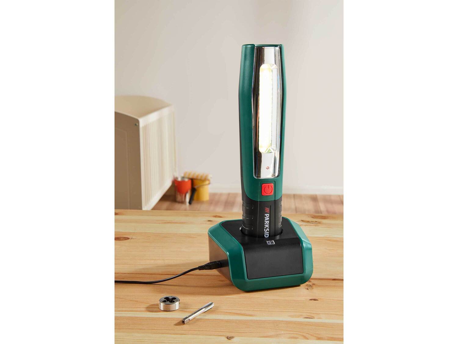 Akumulatorowa lampa LED Parkside, cena 79,90 PLN
- mocny akumulator litowo-jonowy ...