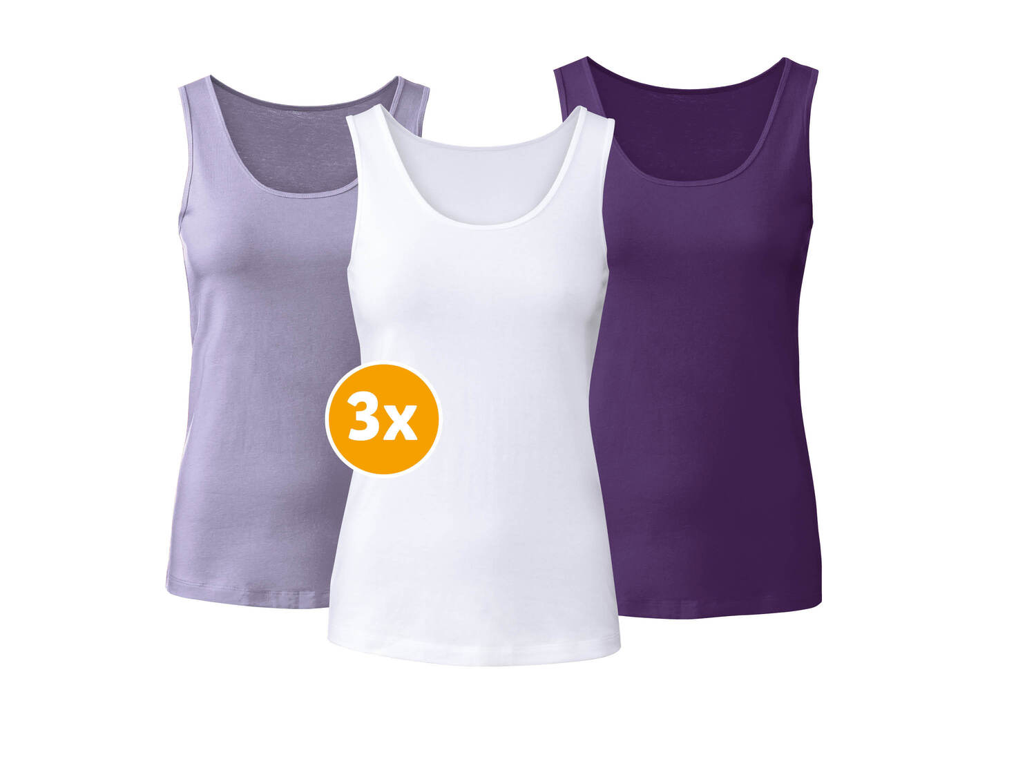 Podkoszulki, 3 szt.* Esmara Lingerie, cena 9,99 PLN
*Artykuł dostępny wyłącznie ...
