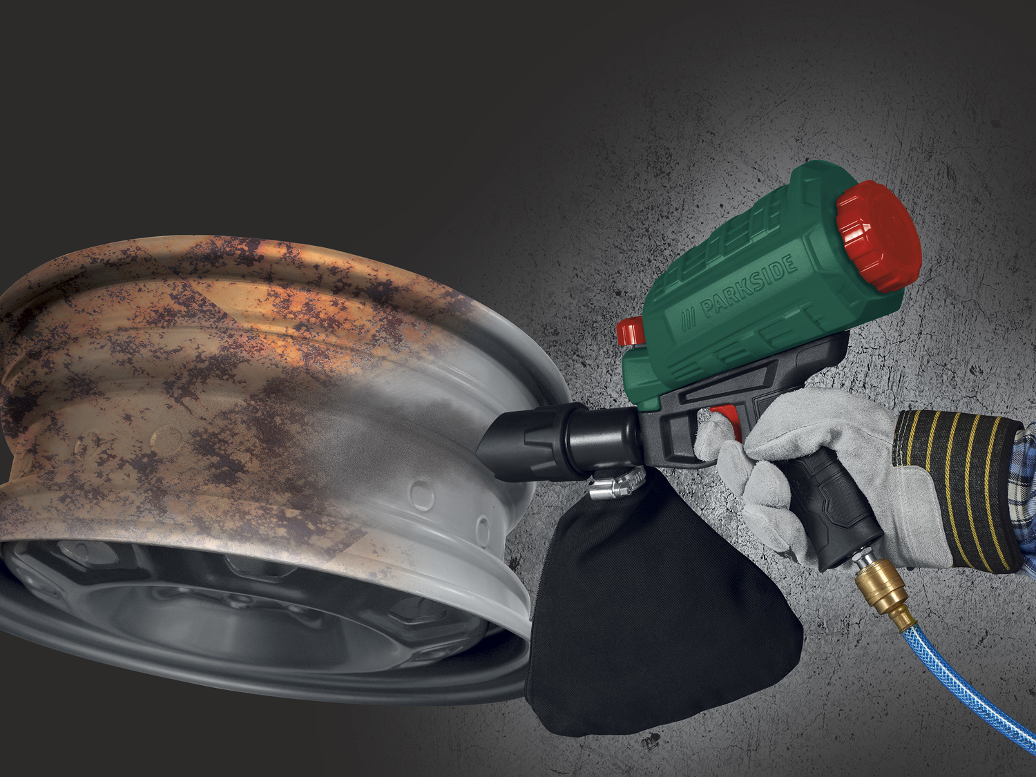 Pistolet do piaskowania na sprężone powietrze Parkside, cena 49,99 PLN
- regulowany ...