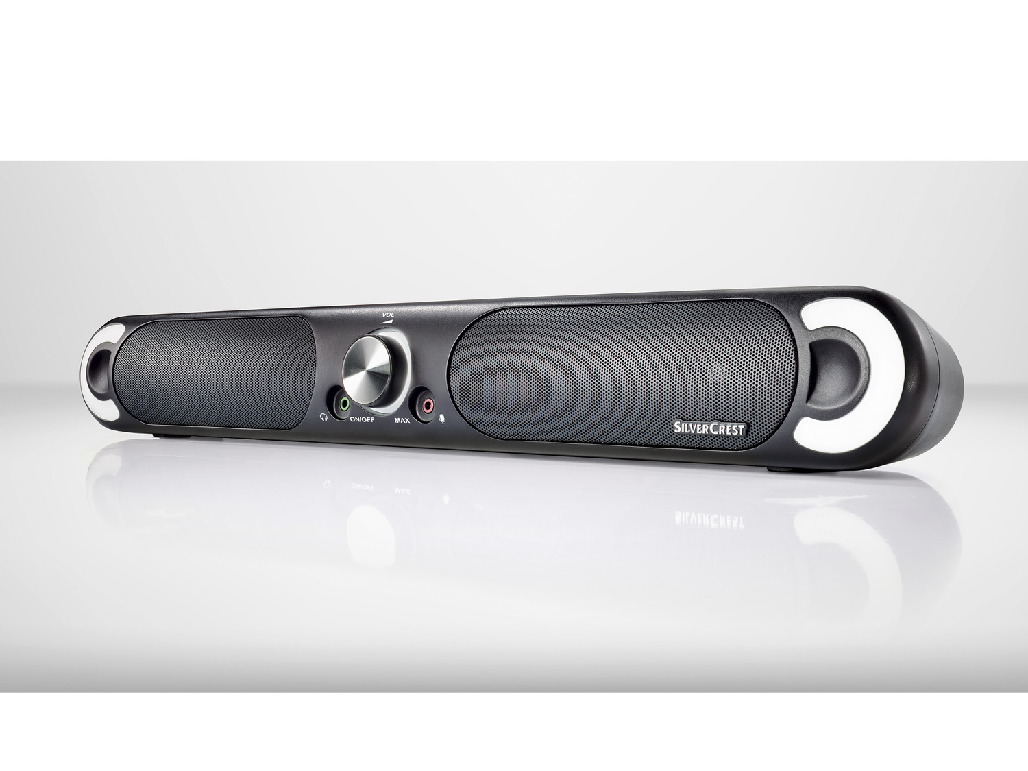 Głośnik PC-soundbar Silvercrest, cena 99,00 PLN
- port na słuchawki i mikrofon
- ...