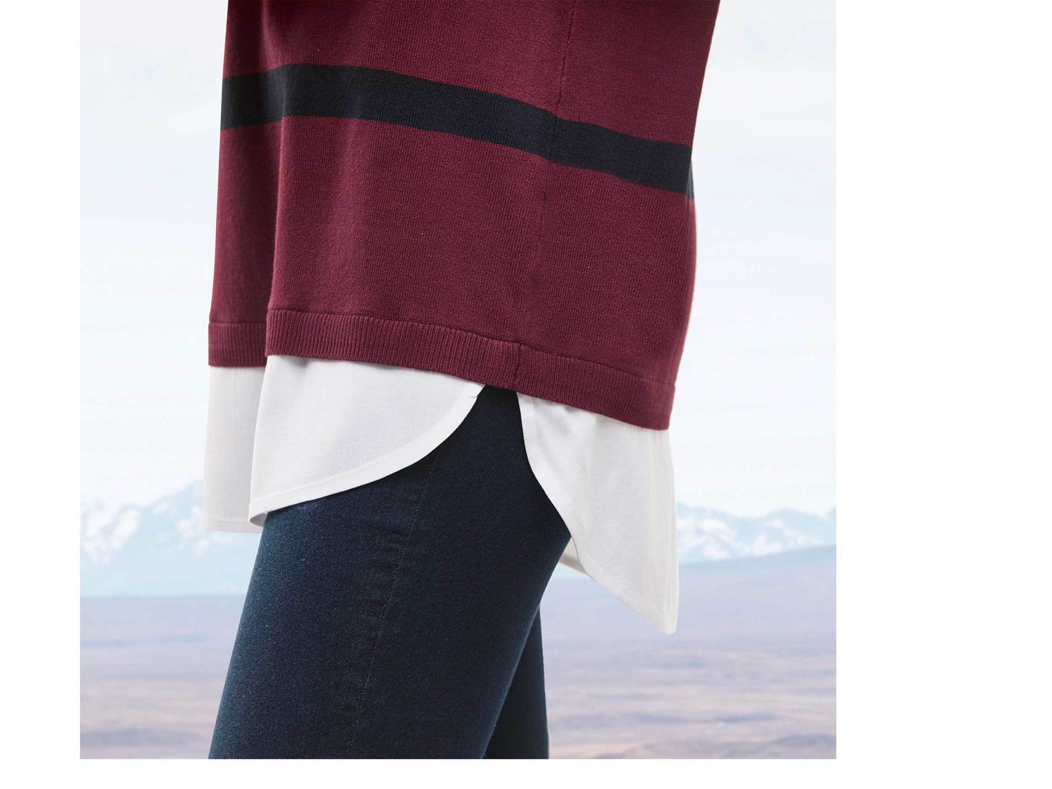 Sweter z koszulowym brzegiem Esmara, cena 34,99 PLN
- sweter: 84% wiskozy (LENZING™ ...