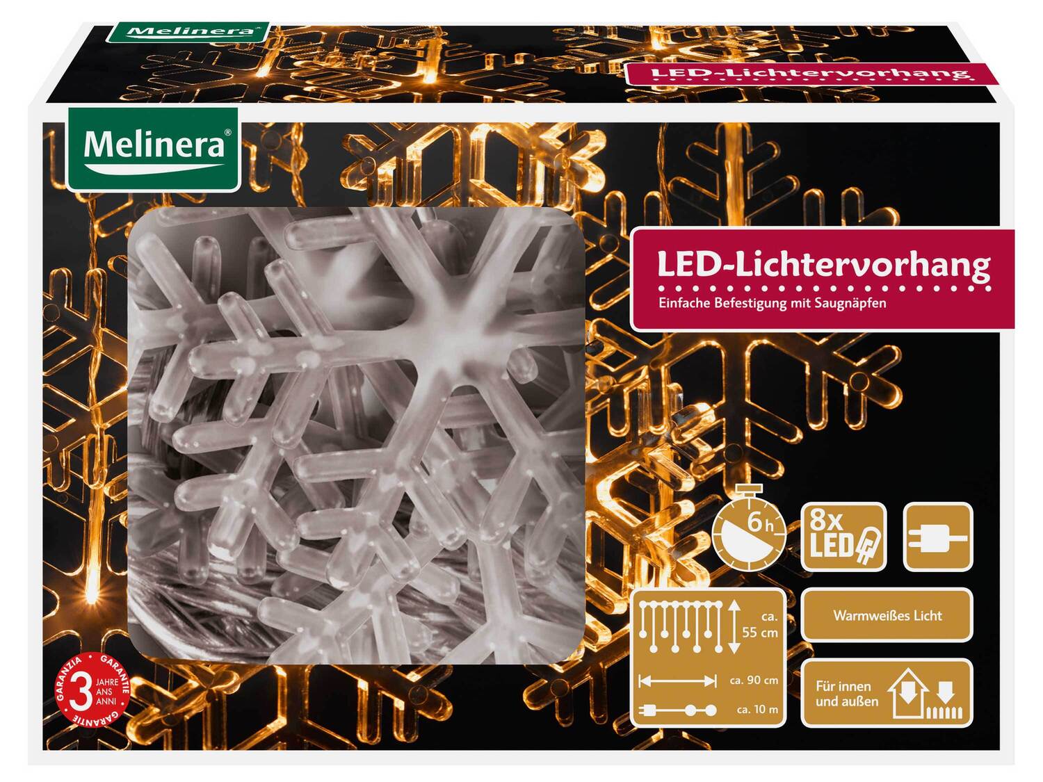 Łańcuch świetlny LED , cena 34,99 PLN
4 wzory
- 6-godz. timer z automatycznym ...